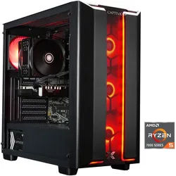 CAPTIVA Gaming-PC "Advanced Gaming R94-107", schwarz, ohne Betriebssystem, 16 GB RAM 1.000 GB SSD, Desktop-PCs