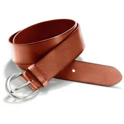 La ceinture en cuir vachette Peter Hahn marron