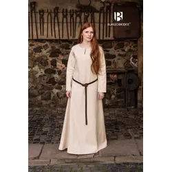 Burgschneider Ritter-Kostüm Mittelalter Kleid Typ Unterkleid Feme Natur M weiß M | M