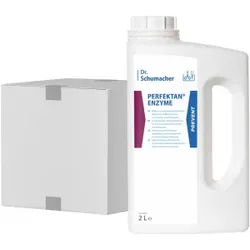Dr. Schumacher Perfektan Enzyme desinfizierender Reiniger, Multi-enzymatischer Instrumentenreiniger zur Aufbereitung, 1 Karton = 6 Flaschen à 2 Liter