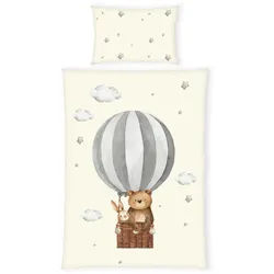 Herding Babybettwäsche , Beige , Textil , 100x135 cm , Oeko-Tex® Standard 100 , pflegeleicht, hautfreundlich, angenehm wärmend, schadstoffgeprüft , Schlafen, Babytextil-Kollektionen