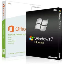 Windows 7 Ultimate + Office 2013 Home & Student Lizenznummer