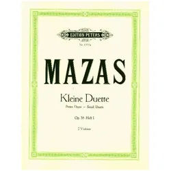 Kleine Duette Op. 38 (Band 1, Duett Nr. 1 - Duett Nr. 6) - Jacques-Féréol Mazas, Kartoniert (TB)