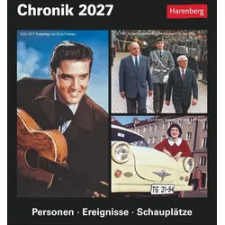 Athesia Kalenderverlag Tischkalender Chronik Tagesabreißkalender 2027 - Kulturkalender - Personen, Ereig...