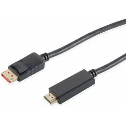 S-IMPULS 1.4 DisplayPort-Kabel, DP/HDMI, Stecker/Stecker, 4K, 5,0 m