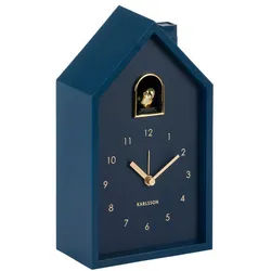 Karlsson Wecker , Dunkelblau , Kunststoff , 12x20x6 cm , Weckfunktion , Dekoration, Uhren, Wecker