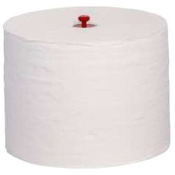 COSMOS Toilettenpapier, Großrolle, Klopapier für COSMOS Toilettenpapierspender, 3-lagig, 1 Karton = 32 Rollen à 650 Blatt, 65 m
