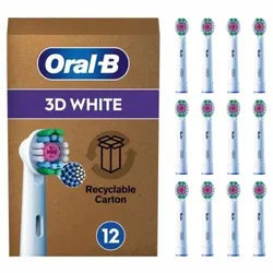 Oral-B - Aufsteckbürsten 'Pro 3D White' in Weiß Box Zahnbürste 12 St weiss