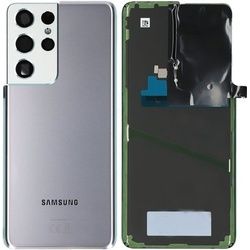 Samsung Battery Cover für G998B Samsung Galaxy S21 Ultra - phantom silver (Galaxy S21 Ultra), Smartphone Hülle, Silber