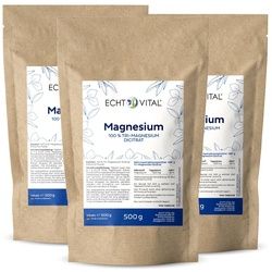 Echt Vital Magnesium Pulver 3x500 g