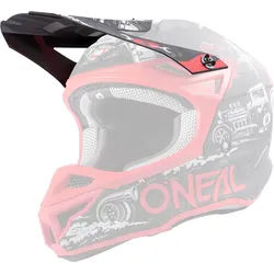 Oneal 5Series Polyacrylite HR Helmschirm, schwarz-rot für Männer