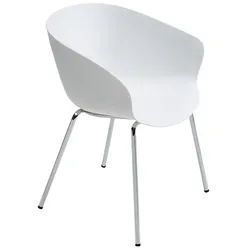 Armlehnstuhl Altino weiß, 78x58x60 cm