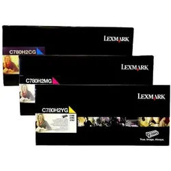 Lexmark C780 Toner CMY High Yield Pack of 3