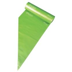 SCHNEIDER Efficiency Einweg-Spritzbeutel, Spritzbeutel aus mehrfach extrudierten PE, 1 Rolle = 100 Stück, grün-transparent
