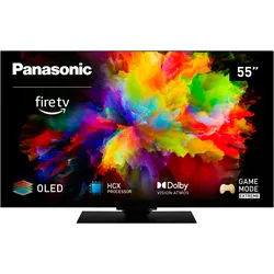 PANASONIC OLED-Fernseher "TV-55Z80AEZ", F (A-G), schwarz, 55, Fernseher