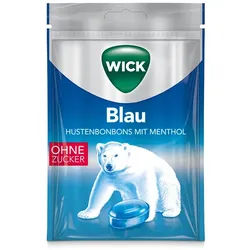 WICK BLAU Menthol Bonbons o.Zucker Beute 72 g
