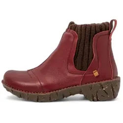 El Naturalista für Damen. 2NE233D70005_091 Lederstiefeletten Ne23 kastanienbraun (39), 3 bis 5 cm, Keine, Lässig