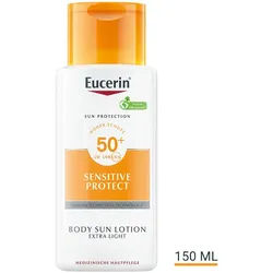 Eucerin® Sensitive Protect Sun Lotion Extra Light LSF 50+ – sehr hoher Sonnenschutz pflegt empfindliche Haut 150 ml Unisex 150 ml Lotion