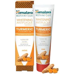 Himalaya Botanique Aufhellende Antiplaque Zahnpasta Kurkuma + Kokosnussöl 113 g