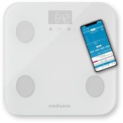 medisana BS 600 Körperanalysewaage mit W-Lan oder Bluetooth - Personenwaage Körperanalyse App 1 St