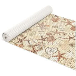 ANRO Schaum-Badematte Antirutschmatte Weichschaummatte Badezimmer Entspannung, Höhe 5 mm, strapazierfähig, Drainage Effekt, Rillen, wasserdurchlässig, rutschhemmend, pflegeleicht, Weich, Rutschfest, Rutschhemmend, Schnelltrockend, mit Drainagelöchern, Modern, Praktisch, PVC, Eckig, Geprägt beige Eckig | 65 cm x 280 cm x 5 mm