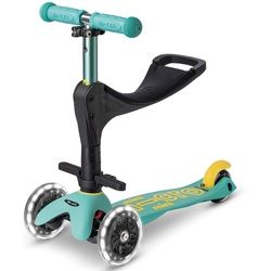 Scooter Mini MICRO 3in1 DELUXE ECO LED mint - MMD169