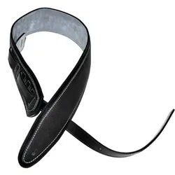 Bourbon Strap Tube Sound black Gitarrengurt Leder 90 bis 160 x 6,5 cm