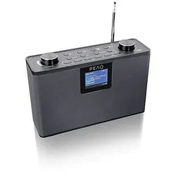PEAQ PDR 190-1 DAB+ Radio with color display, DAB+/FM, FM, DAB+, Bluetooth, Black