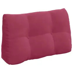 vidaXL Rückenkissen Rücken Kissen Weinrot 80 x 24 x 50 cm Samt, 1-tlg. rot