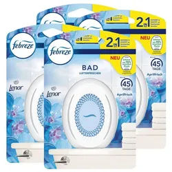 Febreze Raumduft Febreze Bad Lufterfrischer Aprilfrisch - Raumduft (4er Pack)