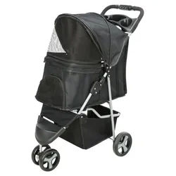 TRIXIE Buggy, 47 x 100 x 80 cm, 4,6 kg, schwarz