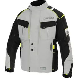 Büse Breno Pro wasserdichte Motorrad Kinder Textiljacke, schwarz-grau-gelb, Größe 3XL 58 60
