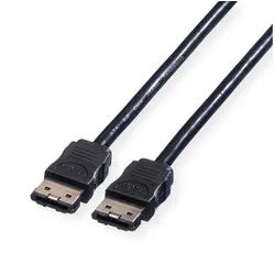ROLINE Externes Festplattenkabel, eSATA 6.0 Gbit/s Computer-Kabel, eSATA (External Serial ATA) Männlich (Stecker), eSATA (External Serial ATA) Männlich (Stecker) (50.0 cm) schwarz