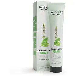 Zahnheld Zahnpasta Nature Mint, Fluorid, vegane Zahncreme für empfindliches Zahnfleisch, Vegane Zahnpflege schützt vor Karies und entfernt Plaque (6er Pack)