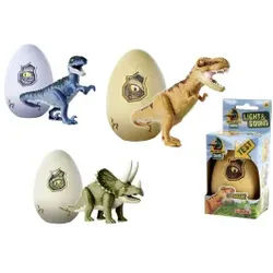 Dino im Ei mit Licht und Sound, 3-sort.