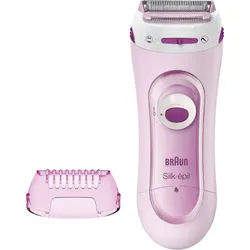 Braun Elektrokörperrasierer Silk-épil 5100, Aufsätze: 1, Kabelloser Elektrischer Rasierer und Trimmer rosa