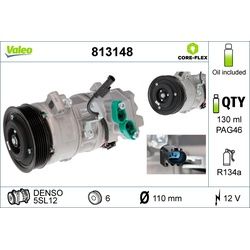 VALEO Klimakompressor 12V für BMW 1 3 X1