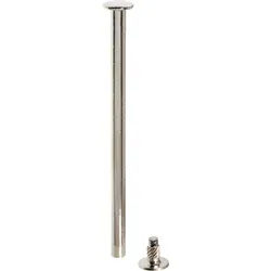 100 Buchschrauben mit Einpresskopf, vernickelt 80 mm, Metall, silber