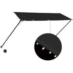 vidaXL Einziehbare Markise mit LED 300×150 cm Anthrazit