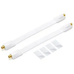 conecto 2x conecto Premium Fensterdurchführung für SAT Kabel koaxial inkl. SAT-Kabel