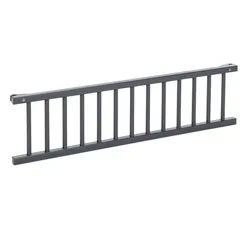 Babybay Verschlussgitter , Grau, Schieferfarben , Holz , Buche , 30x6x110 cm , Schlafen, Babytextil-Kollektionen