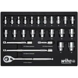 Wiha 44740 Wiha Ratschenschlüssel Set 1/2" 26-tlg Wiha Ratschenschlüssel 44740