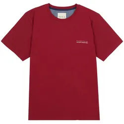 Phil & Co. Pyjamaoberteil Herren Pyjamashirt Kurzarm (1-tlg) Baumwolle rot M