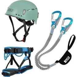 Klettersteig Komplettset LACD Pro Evo 3.0 + LACD Start Gurt + LACD Protector Helm mint S