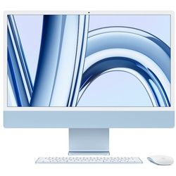 Apple iMac 24" (2023) Blau M3 Chip mit 8-Core CPU, 8-Core GPU und 16-Core Neutral Engine 24" 256 GB Magic Keyboard – Deutsch macOS 8 GB kein Gigabit Ethernet Magic Maus