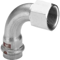 Viega Bogen 90 Grad mit SC Temponox 1714.5 in 18mmxRp1/2 Stahl nichtrostend