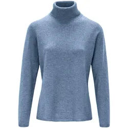 Le pull col roulé include bleu