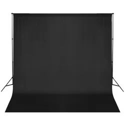 vidaXL Fotostudio-Box 600 x 300 cm Fotohintergrund-System 600x300 cm Schwarz Fotostudio schwarz