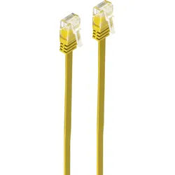SHVP SP711SL05Y - Cat.6 Flachkabel U/UTP, slim, gelb, 0,5 m