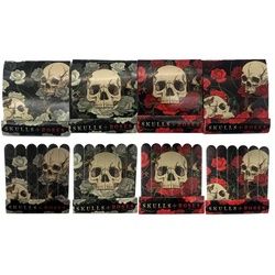 Skulls & Roses Totenköpfe Streichholzbriefchen Nagelfeile (pro Stück)